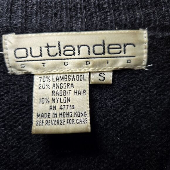 Outlander Vintage Lambswool & Angora Rabbit Hair Turtleneck Sweater Dress‎ sz S - Picture 2 of 5